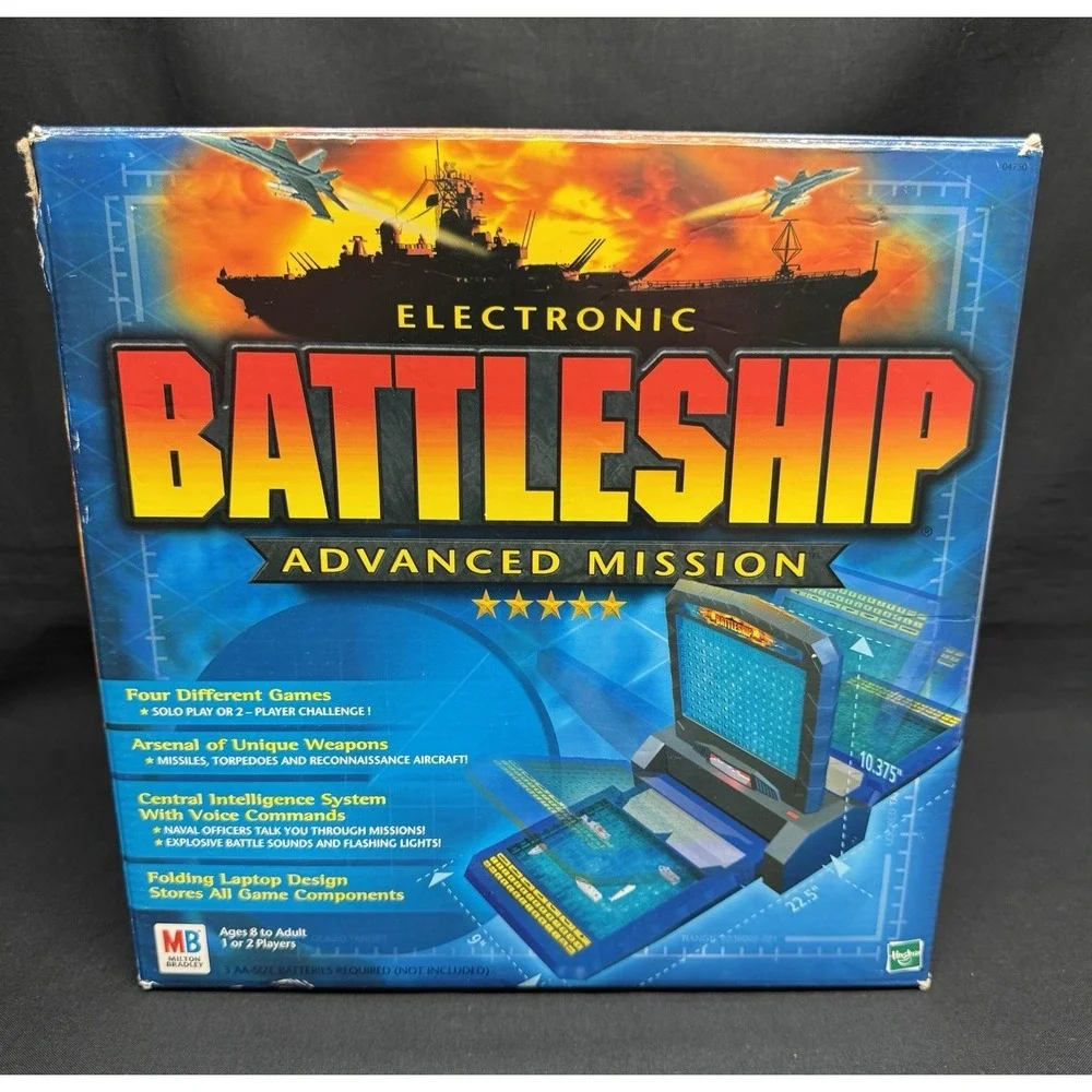 Electronic Battleship Advanced Mission 2000 Milton Bradley Complete Working